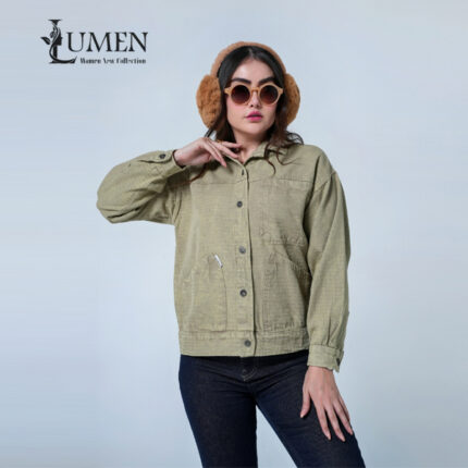 کت کتان جناغی ۴۰۰گرم فری سایز کد 1210 پوشاک زنانه لومِن(Lumen)