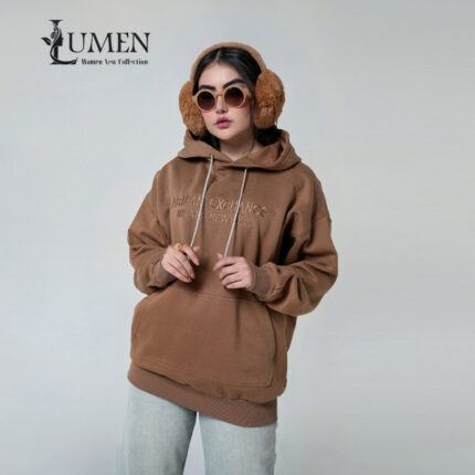 هودی کلاه دار فری سایز 1205کالکشن پوشاک زنانه لومِن(Lumen)