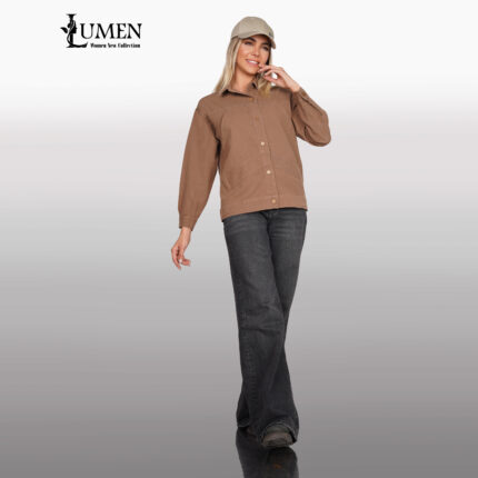 کت تک کتان میله‌ ای 1223 کالکشن پوشاک لومِن(Lumen)