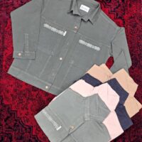 کت تک کتان میله ای 400گرم پیش کار گلدوزی ظریف 1222 (پک 5عددی) لومِن